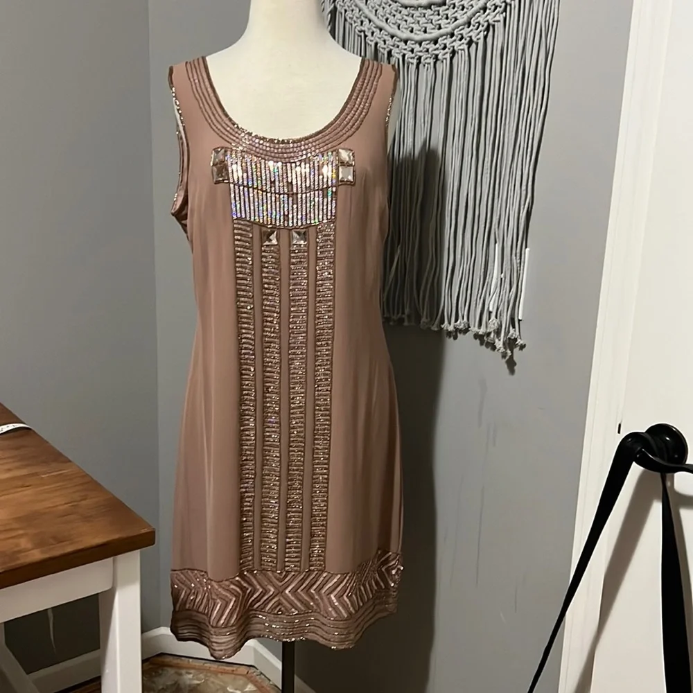 Worthington beaded sheath dress NWT